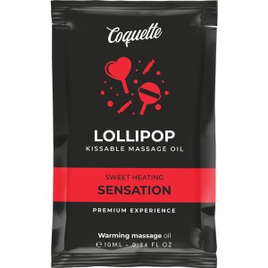 Coquette Chic Desire Pocket Lollipop Kissable Massage Oil Heating Sensation 10 Ml