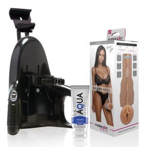 Fleshlight Autumn Falls Cream Texture Vagina + Universal Launch + Aqua Quality Lubricant 50 Ml