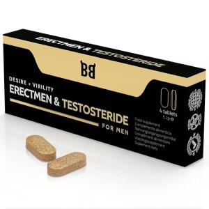 Black Bull Erectmen & Testosteride Power And Testosterone For Men 4 Capsules