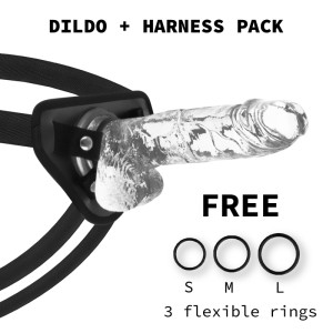 X Ray Harness + Cock With Balls 22 Cm -o- 4.6 Cm