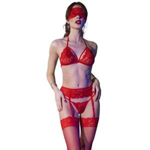 Chilirose Cr 4467 Set Four Pieces Red S/m