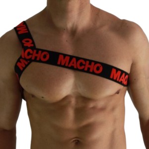 Macho Roman Harness Red L/xl