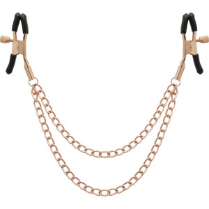 Coquette Chic Desire Fantasy Metal Nipple Clips With Chain