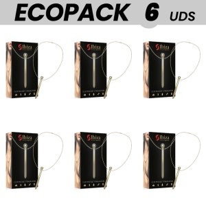 Ecopack 6 Units Ibiza Clit Pocket Stimulator Necklace Usb Charger 12 Vibration Modes Golden 12,2 X 1,5