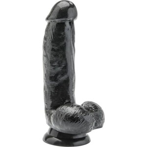 Get Real Dildo 12 Cm With Balls Black