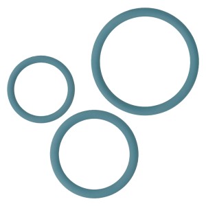 Ohmama 3 Rings Set For Penis & Testicles Blue