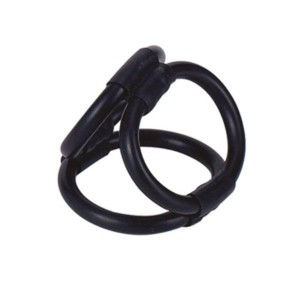Tri Ring Cock Cage Black