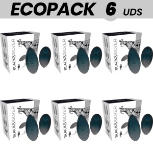 Ecopack 6 Units Black&silver Zara Remote Control Stimulator
