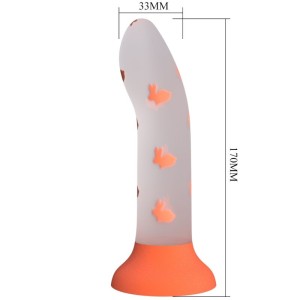 Pretty Love Magical Nightfall Dildo Without Vibration Luminous Orange