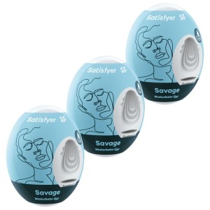 Satisfyer 3 Masturbator Eggs Savage