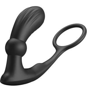Pretty Love Warren Black Anal Ring & Vibrator