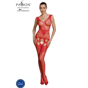 Passion Eco Collection Bodystocking Eco Bs014 Red