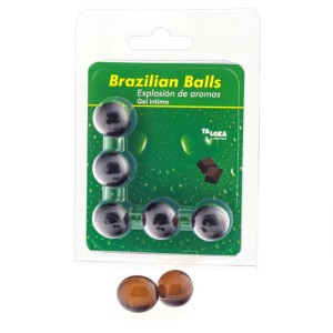 Taloka 5 Brazilian Balls Chocolate Intimate Gel