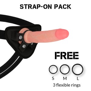 Rockarmy Harness + Liquid Silicone Dildo Premium Avenger 19 Cm -o- 3.98 Cm