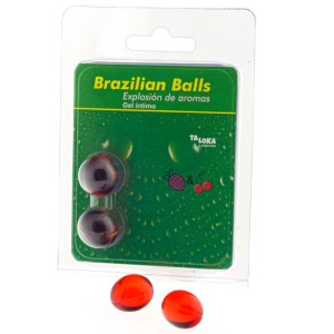 Taloka 2 Brazilian Balls Strawberry & Cherry Intimate Gel