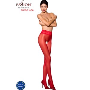 Passion Tiopen 008 Red Tights 3/4 30 Den