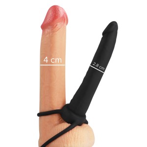 Mythology Cobi Onyx Anal Dildo With Cock And Testicle Ring 13 Silicone Cm