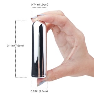 Armony Vibrator Bullet Silver 2.1 Cm X 7.9 Cm