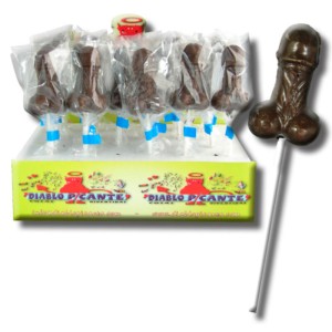 Diablo Picante Dark Chocolate Penis Lollipop
