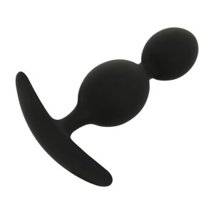Black&silver Orson Plug Silicone 2 Anal Waves 9 Cm