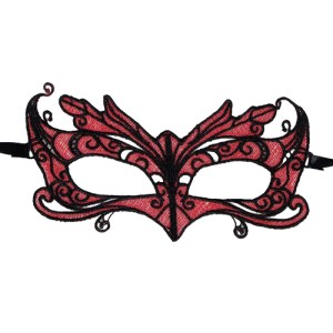 Queen Lingerie Lace Mask With Red Details