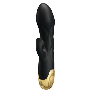 Pretty Love Black Rechargeable Gold Plated Luxury Vibrator