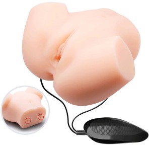 Crazy Bull Realistic Vagina And Anus Double Vibration