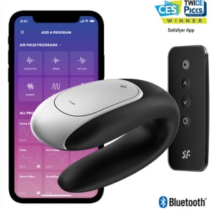 Satisfyer Double Fun Partner Vibrator Black