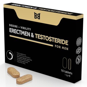 Black Bull Erectmen & Testosteride Power And Testosterone For Men 10 Capsules