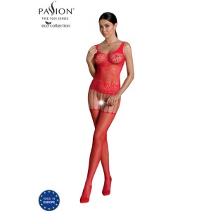 Passion Eco Collection Bodystocking Eco Bs001 Red