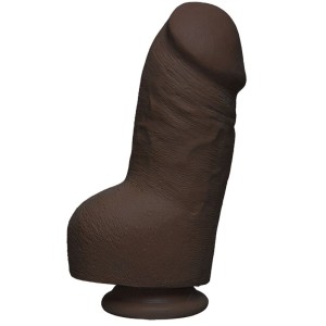 Doc Johnson Fat D 14cm With Balls -ultraskyn Brown