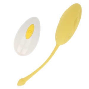 Ohmama Textured Vibrating Egg 10 Modes Yellow