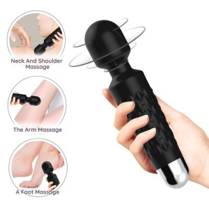 Armony Postman Massager & Vibrator Super Flexible Head Black