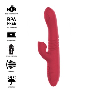 Intense Dua Multifunction Rechargeable Up & Down Vibrator With Red Tongue