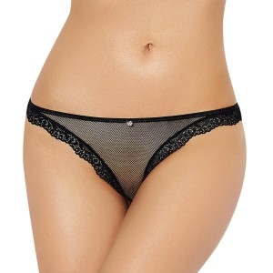 Queen Lingerie Fishnet And Lace Panties S/m