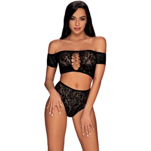 Obsessive Inessita Two Pieces Set Black S/m/l
