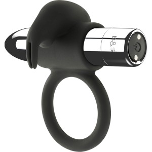 Black&silver Burton Rechargeable Ring 10 Vibration Modes