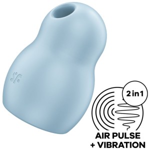 Satisfyer Pro To Go 1 Double Air Pulse Stimulator & Vibrator Blue