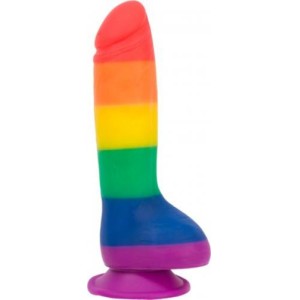 Addiction Justin Rainbow Silicone Dildo 19 Cm