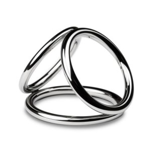Sinner Triad Chamber Metal Cock And Ball Ring Large