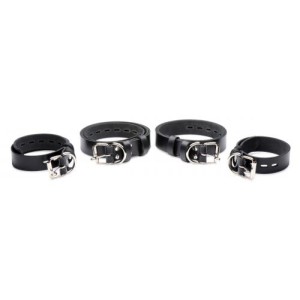 4-piece Leather Bondage Harness Set