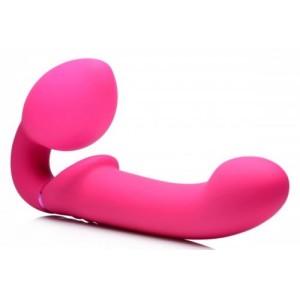 G-pulse Vibrating Strapless Dildo With Remote Control Pink