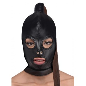 Bondage Hood With Ponytail