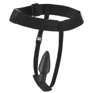 Bum-tastic Vibrating Anal Plug With Harness & Remote Control