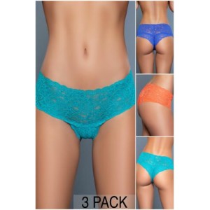 Kiera 3-pack Lace Thongs