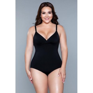 What Waist Corrective Bodysuit Black