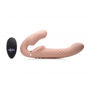 Swirl Vibrating Strapless Strap-on
