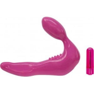 Infinity Vibrating Strapless Strap-on Pink