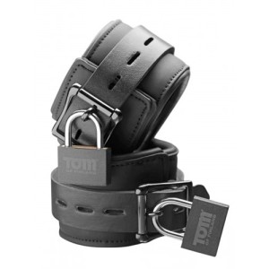 Tom Of Finland Neoprene Wrist Cuffs W/ Locks