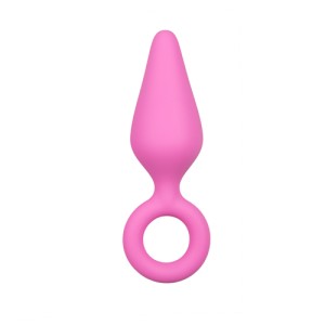 Pink Buttplugs With Pull Ring Large